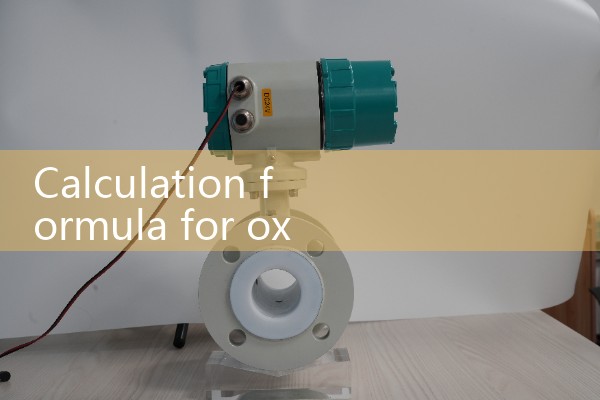 Formula for calculating oxygen flow rate per minute